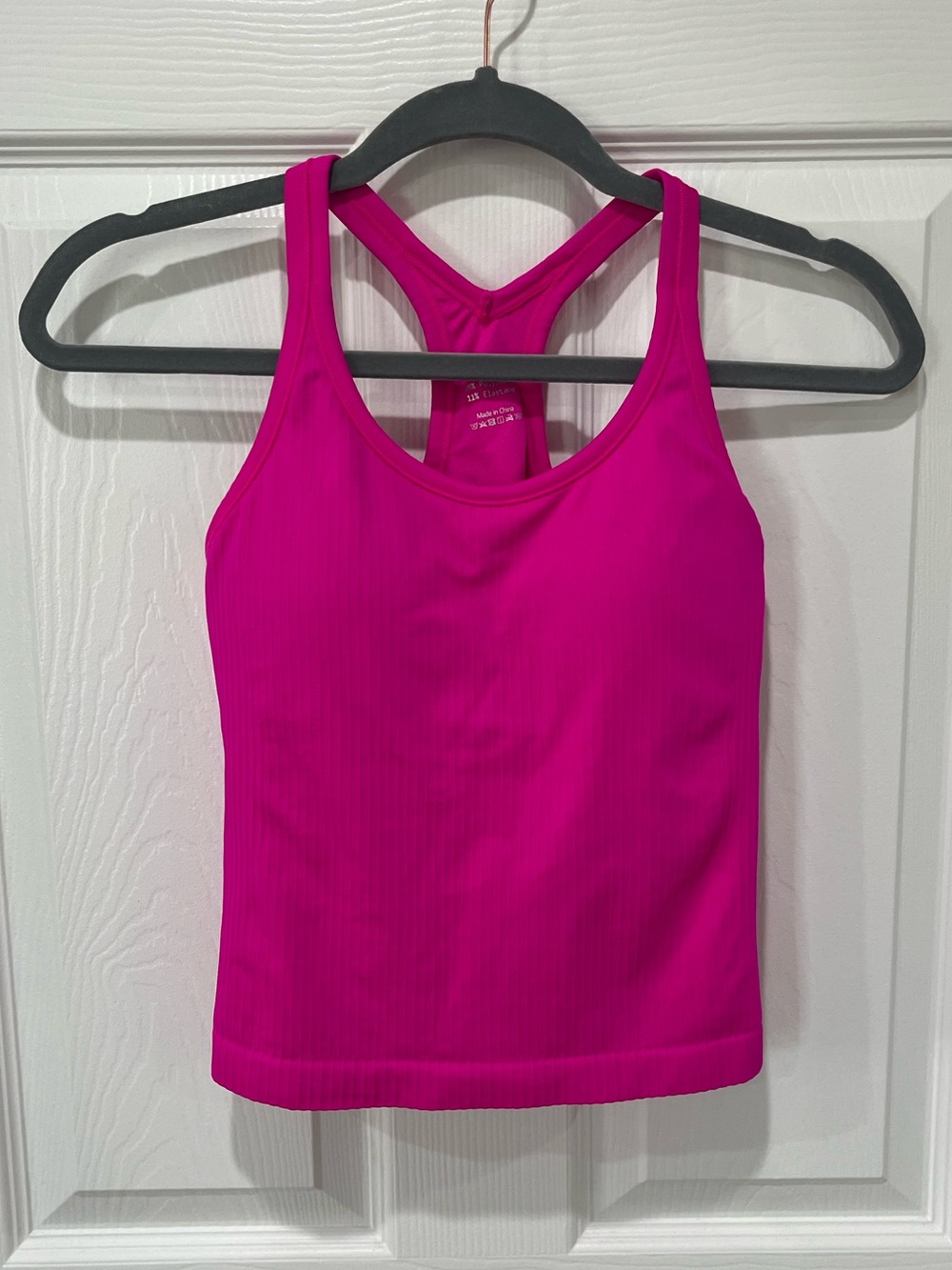 Hot Pink Padded Athletic Top
